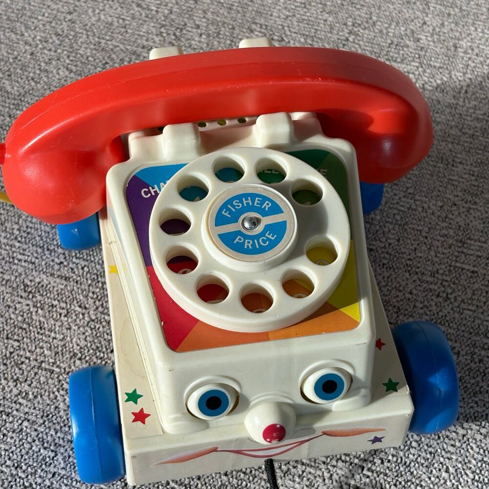 Fisher Price Classics Retro Chatter Telephone Rotary Dial Toy Phone 2009
